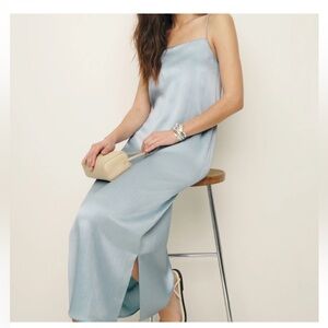 Reformation Light Blue Maxi Dress - $50